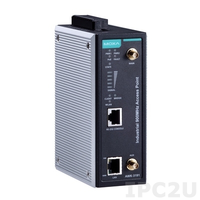 Беспроводная точка доступа (AP/Bridge/Client) 900МГц, -25...+60С MOXA AWK-3191-US