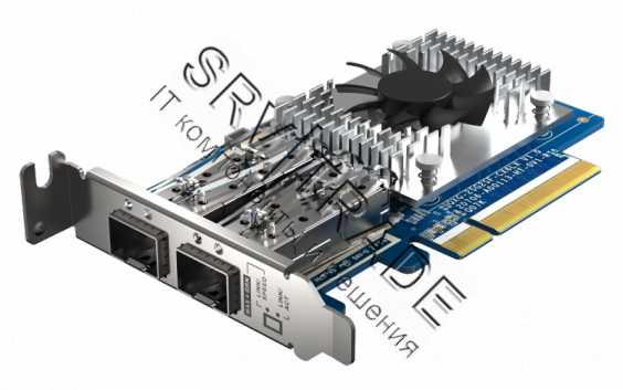 Двухпортовая сетевая карта QNAP QXG-25G2SF-CX6 25 GbE SFP28, PCIe Gen4 x8