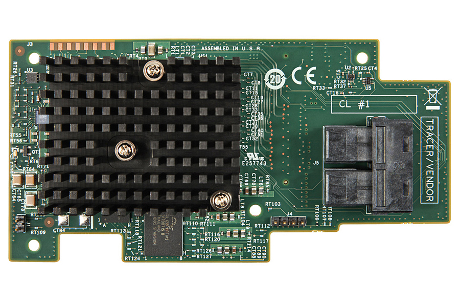 Модуль Intel Integrated RAID Module RMS3CC080, with dual core LSI3108 ROC, 12 Gb/s, 8 internal port